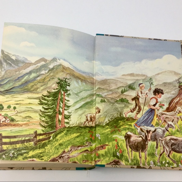 1945 Heidi by Johanna Spyri Illustrated Vintage Junior Library Hardbound Book - Picture 12 of 15